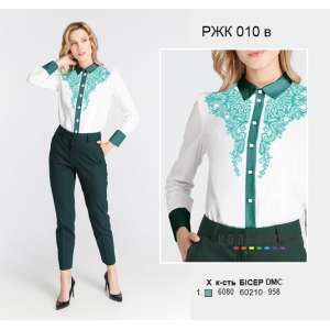 Рубашка женская комбинированая РЖК-010В